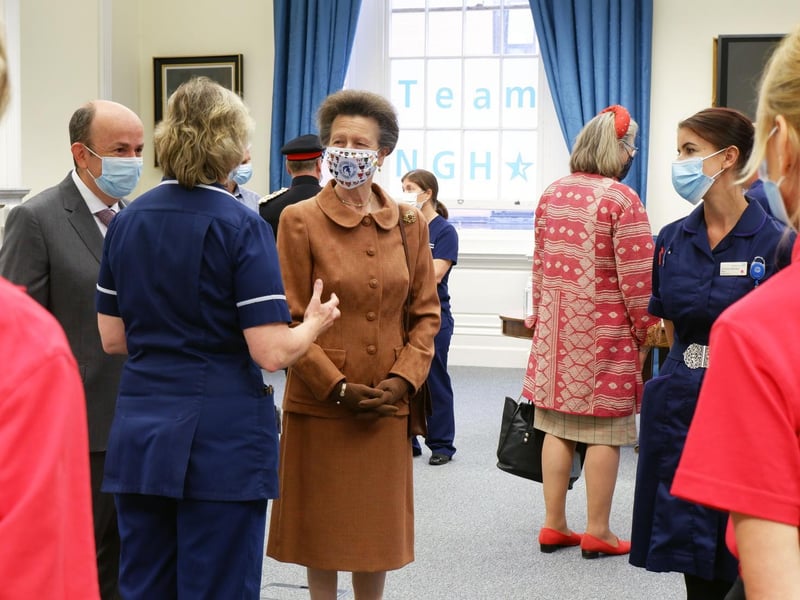 Her Royal Highness, Princess Anne's visit to Northampton General Hospital to open their new Pediatric Emergency Department on Tuesday, September 14 2021.