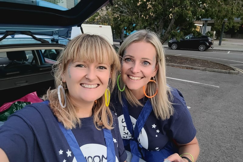 Kelly Wickham and Amy Custerson completed the walk together