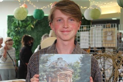 Jacob Walden won a Picturesque Highly Commended Award for his painting.