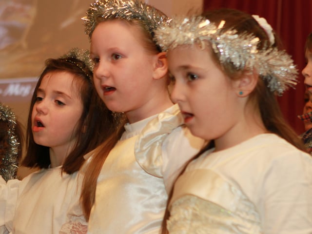 A few of the little angels performing in St Brigid's PS Nativity Play. (2312JB10)