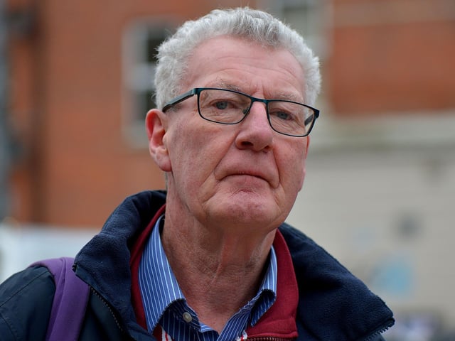 Eamon Doherty was a teenager at the time of Bloody Sunday.  He said: 'My da told me not to go to the march, but I ended up going to it, and I didn’t know he was at it as well. I ran into a house somewhere in the Bog and didn’t even know whose house it was. I remember a bus load of Belfast people coming to Derry the day after Bloody Sunday. There was a wee woman and she shouted over "Derry men are true men!" DER2203GS – 029