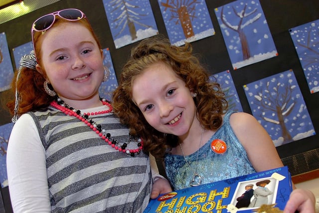 Nicole and Lea pupils from Maghera Primary School pictured during the school's annual book fair in 2010.