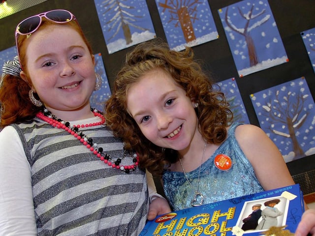 Nicole and Lea pupils from Maghera Primary School pictured during the school's annual book fair in 2010.