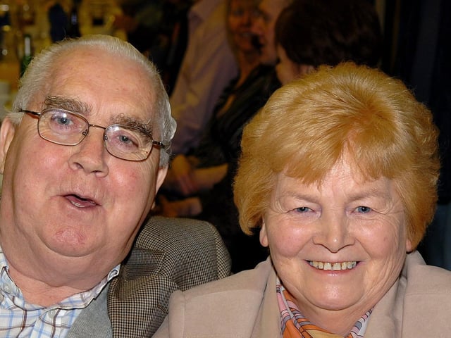 Enjoying the Ballyronan and District Vintage Vehicle Club annual dinner held in the Marina Centre in 2007.