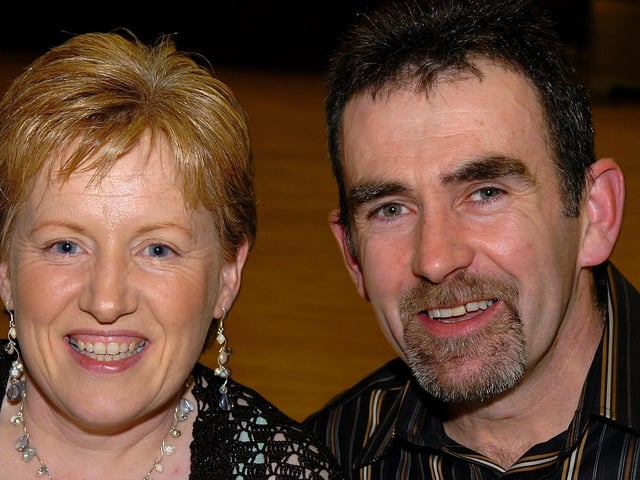 Having a great night at the Ballyronan and District Vintage Vehicle Club annual dinner in 2007.
