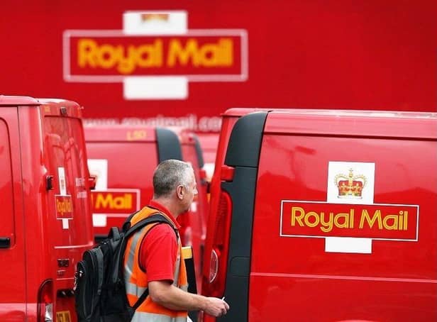 <p>Royal Mail vans</p>