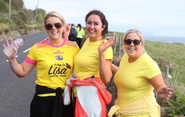 Pictured during the Run-Walk-Cycle-For Lisa organised by the McAlister family from Cuhendall. It took place from Carnlough to Cushendall on Bank Holiday Saturday to raise mental health awareness. Picture Kevin McAuley/McAuley Multimedia
