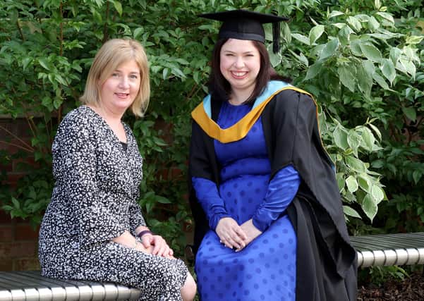 heila Bodel graduated with a CMI Level 5 in Leadership and Management, Sheila who works at SERC, is pictured with her line manager Veronica Healy.