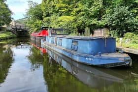 Oddy is a traditional house boat, for sale in Hebden Bridge