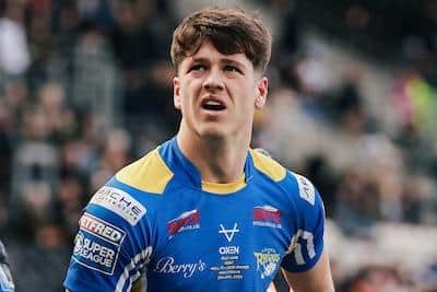 Riley Lumb made an impressive debut for Leeds Rhinos, scoring two tries in their win at Hull FC. Picture by Alex Whitehead/SWpix.com.