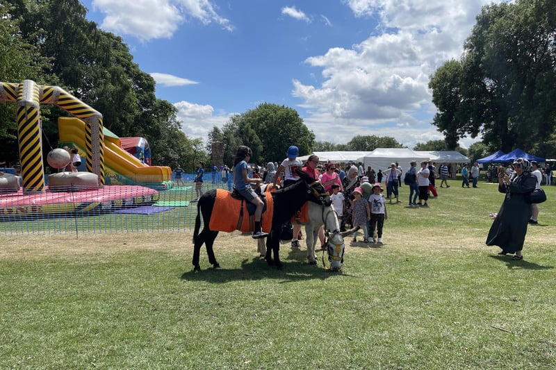 Thousands attended the Beeston Festival this year to try out many different activities - including horse riding for children.