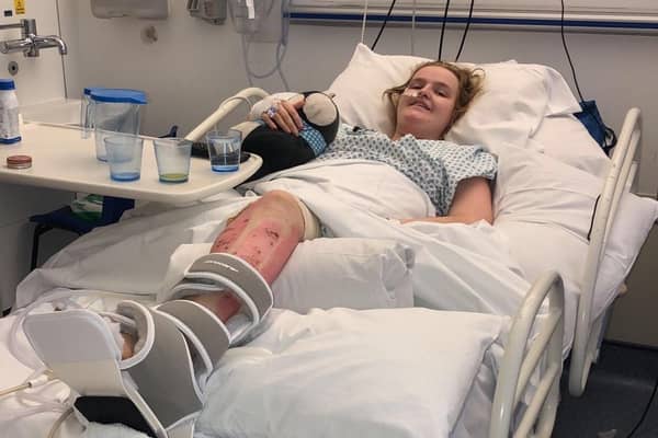 Lucie Maguire recovering in Leeds General Infirmary