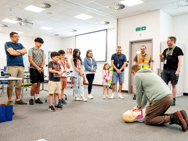 The children were taught first aid skills and CPR