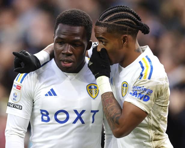 BEST PALS - Willy Gnonto and Crysencio Summerville are best pals with different Leeds United stories this season under Daniel Farke. Pic: George Wood/Getty Images