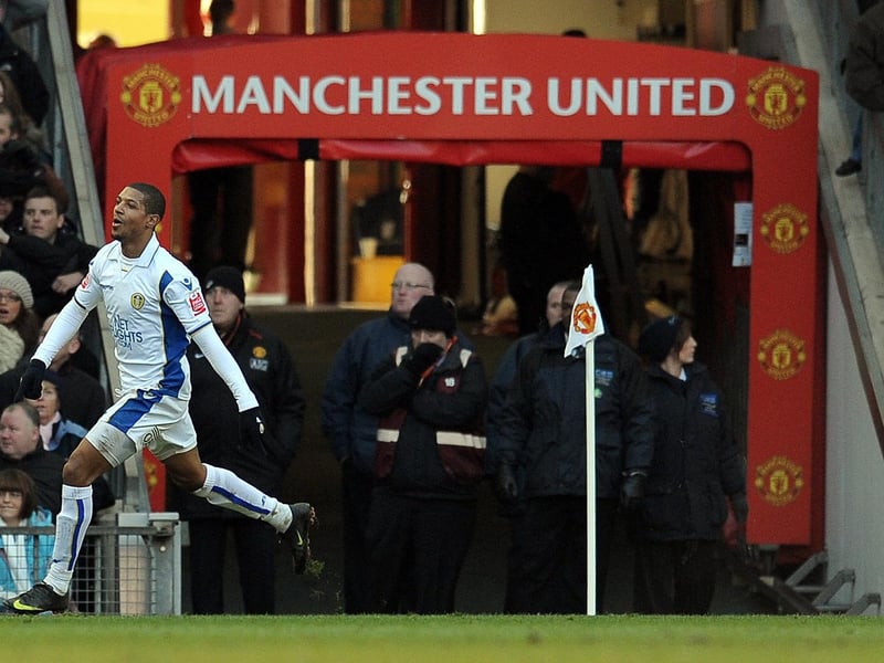Jermaine Beckford has a special place in Leeds United supporters' hearts and minds for the goal he scored at Old Trafford in a famous FA Cup victory over the Whites' arch-rivals. He also pitched in with 85 goals in 151 appearances for the club - not bad. (Photo credit should read PAUL ELLIS/AFP via Getty Images)