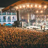 US rock legends Korn performing at The Piece Hall last year.