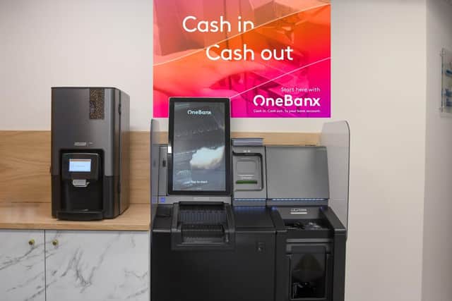 The OneBanx multi-bank kiosk installed at Newcastle Building Society's Pickering branch