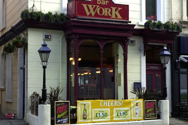 Did you enjoy a drinbik or two at Bar Work on Wellington Street back in the day? Pictured in February 2003.