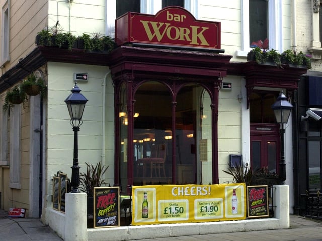 Did you enjoy a drinbik or two at Bar Work on Wellington Street back in the day? Pictured in February 2003.