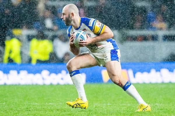 Matt Frawley in action for Leeds Rhinos during last Friday's Challenge Cup defeat by St Helens. Picture by Allan McKenzie/SWpix.com.