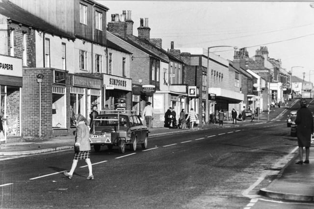 Shops on Garforth's Main Street pictured in December 1983.