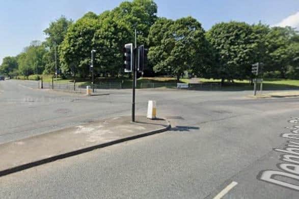 The collision happened on the southbound A636 Denby Dale Road near to the traffic light junction with Thornes Road.