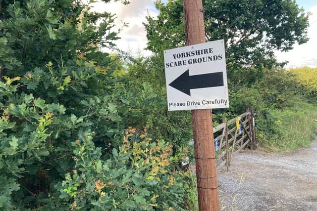 Yorkshire Scare Grounds, on Hell Lane, Wakefield. LDRS image