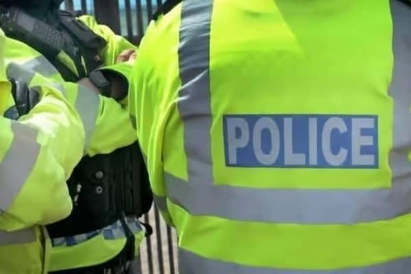 Police are searching for a man who allegedly exposed himself to a passing woman.