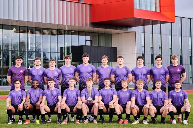 THe all-conquering Leeds Beckett University men's rugby leauge team. Picture by Leeds Beckett.