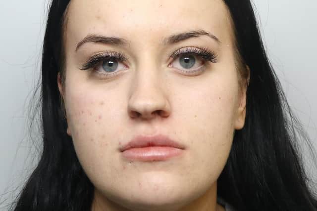 Chelsea Standage, 21, of Wakefield, had previously pleaded guilty to causing the death of Elliott Lemm by dangerous driving. Photo: West Yorkshire Police