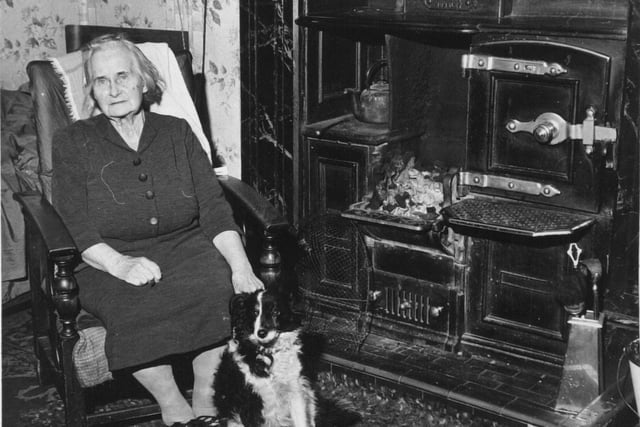 This is Hunslet's Camilla Gouarne spending Christmas alone with her dog in November 1971.