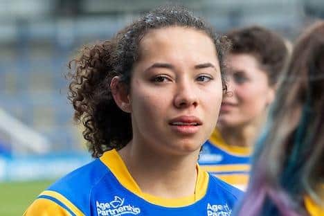 Rhinos' Tara Moxon is in the Papua New Guinea squad to face Canada at Headingley on Tuesday. Picture by Allan McKenzie/SWpix.com.