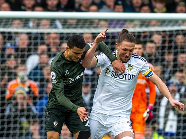 Recovered from a tough start when gave the ball away a few times, battled and helped Leeds play in the right areas. (Pic: Bruce Rollinson)