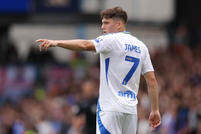 Daniel James will miss Saturday’s match against Burnley
