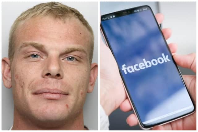 Andrew Ward found the officer on Facebook and left him voice messages filled with expletives before warning him not to turn up for court. (pic by WYP / Adobe)