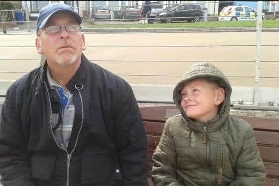 Terry and grandson Joe.