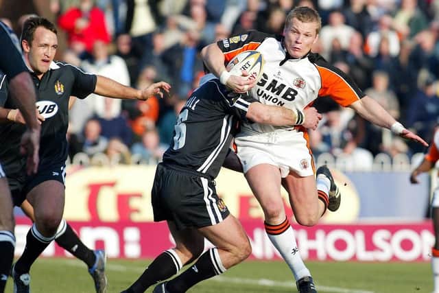Lee Harland in action for Castleford Tigers against Wigan Warriuors in February, 2003. Picture by Shaun Flannery/SWpix.com.