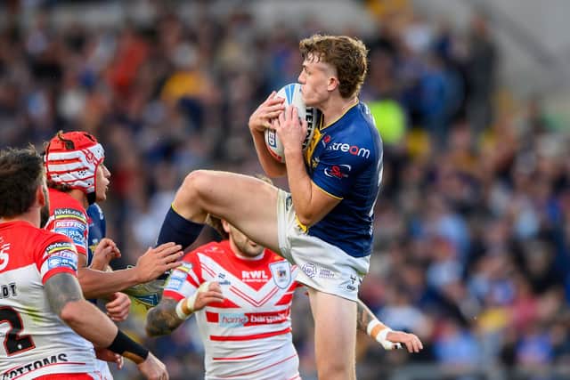 Fergus McCormack is set to play at full-back for Leeds Rhinos in Friday's Betfred Super League semi-final against Warrington Wolves. Picture by Allan McKenzie/SWpix.com.
