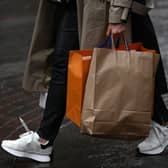 Shopping bags.