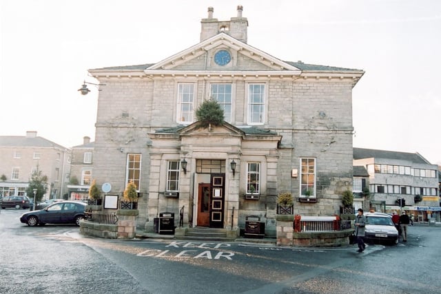 Front view of Wetherby Town Hall, located on the Market Place.