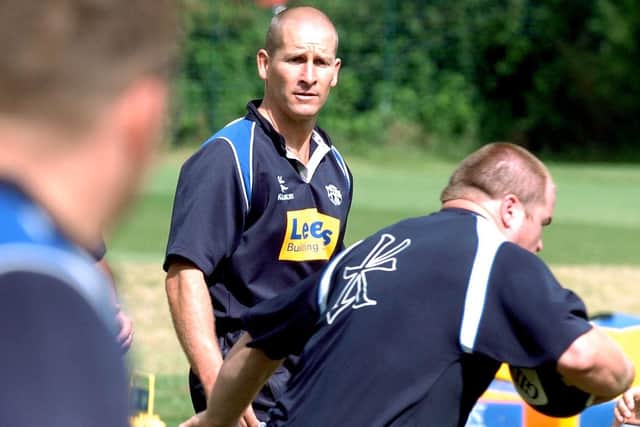 THAT WAS THEN: Stuart Lancaster, pictured his time in charge at Leeds Tykes. Picture: Jim Moran.