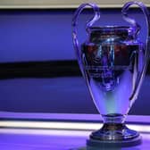 The Champions League Trophy stands on display. (Pic: Getty Images)