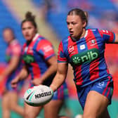 Georgia Roche in action for Newcastle Knights against Wests Tigers last month. Picture by Scott Gardiner/Getty Images.