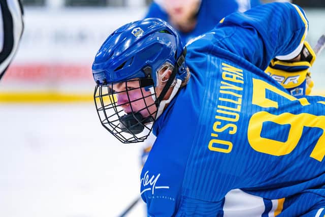 ON TARGET: Frank O'Sullivan scored in the 5-2 defeat for Leeds Knights 2 at Hull Jets. Picture: Kev Bland/Knights Media.