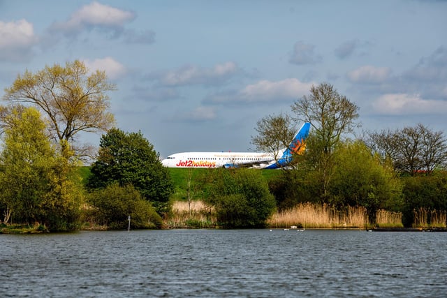Jet2 is running two weekly services operating to Krakow taking off from Leeds Bradford Airport, as here over Yeadon Tarn. Krakow transforms each year into a festive spectacle, with twinkling lights, markets and sites of historic interest.