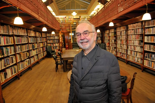 Founded in 1768, The Leeds Library is the oldest surviving subscription library in the British Isles - meaning it is a library created, owned and run by its members. Pictured is David Butcher, a trustee and tour guide at the Leeds Library.