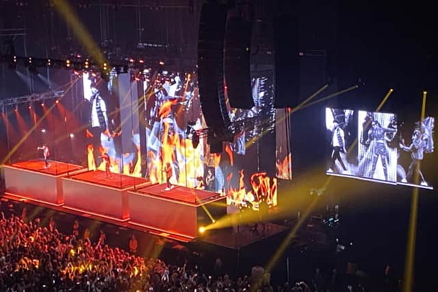 N-Dubz performing at Leeds First Direct Arena