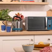 Stylish and functional: Russell Hobbs expands its popular range with the Distinctions Microwave.