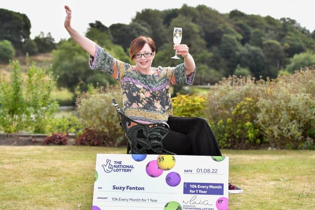 Suzy Fenton, of Wakefield, has scooped £10,000 every month for one year after winning the Set For Life draw (Photo: Anthony Devlin/Camelot)