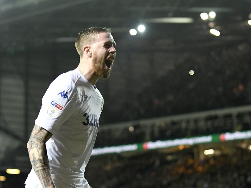 Passion personified, Pontus Jansson was a particular fan favourite during his spell at Elland Road and is named in this list despite not playing a part in the Whites' promotion season. (Photo by George Wood/Getty Images)
